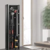 Armoire à 3 Fusils 4 Pistolets en Acier Coffre-Fort pour Armes à Feu 2 Façons de Verrouillage Mot de Passe et 2 Clés
