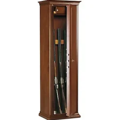 Armoire à fusils serrure à clé Technomax EHC/1500FT – 7 armes avec coffre intérieur – 143 L – l.40 x H.150 x P.35 cm