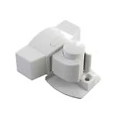 Arrêt de porte adhésif Diall Inox blanc