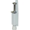 Arrêt de porte Diall en acier et plastique à visser coloris blanc l.25 x H.130 mm