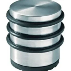 Arrêt de porte protection murale en inox Diall
