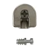 2 assembleurs Zamak nickelé ø20 x H. 12,5 mm
