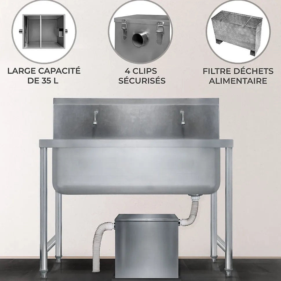 Bac à Graisse Commercial KuKoo - 35L