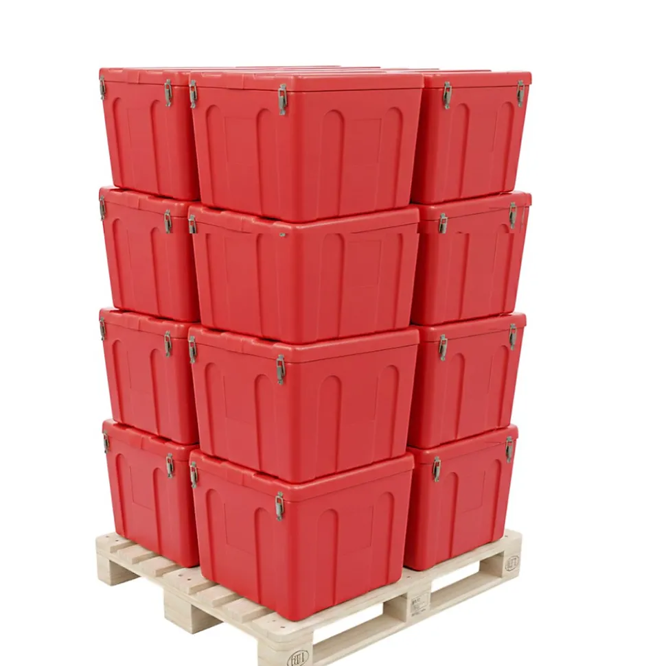 Bac à sable incendie/ à sel de déneigement 200l- lot de 6