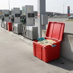 Bac à sable incendie/ à sel de déneigement 200l- lot de 6