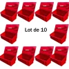 Bac à sable incendie/ à sel de déneigement 100l + pelle- lot de 10