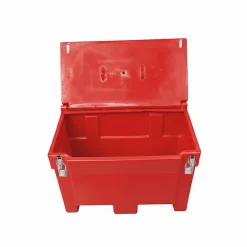 Bac à sable incendie/ à sel de déneigement 300l + grenouillères + cadenas