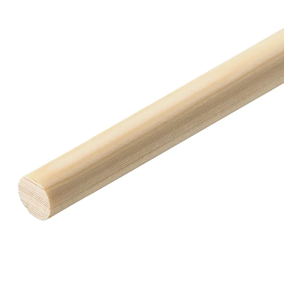 Baguette ronde lisse pour tourillon en pin Ø.18 mm x L.2,40 m