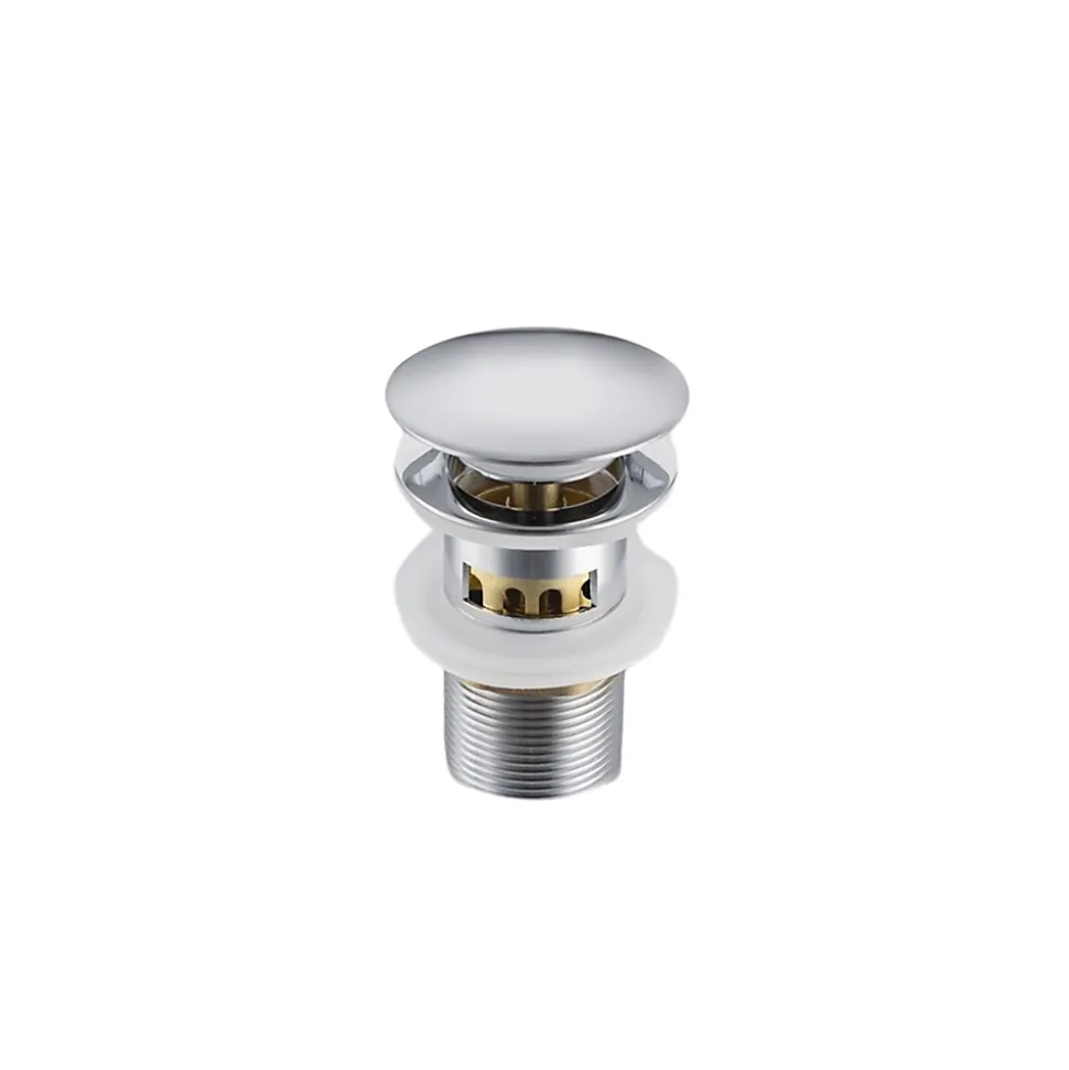 Balneo Bonde clic-clac avec trop-plein avec filtre à déchets, pour lavabo, finition chrome, laiton