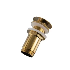 Balneo Bonde clic-clac sans trop-plein, pour lavabo, finition gold, laiton