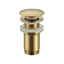 Balneo Bonde clic-clac sans trop-plein, pour lavabo, finition gold, laiton