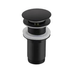 Balneo Bonde clic-clac sans trop-plein, pour lavabo, finition noir, laiton