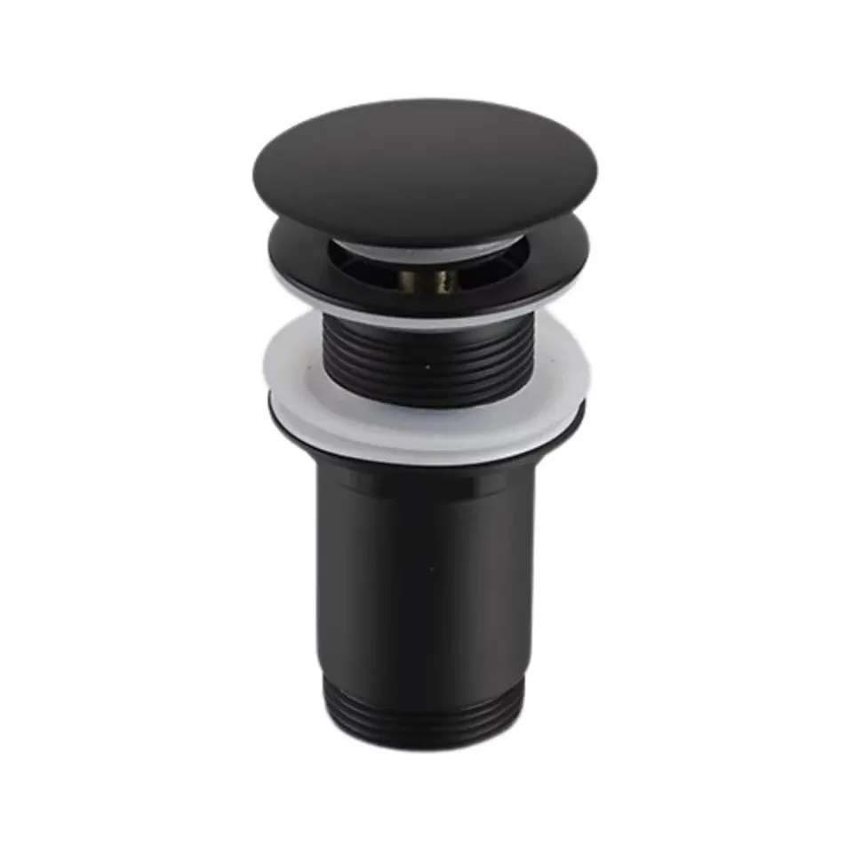 Balneo Bonde clic-clac sans trop-plein, pour lavabo, finition noir, laiton