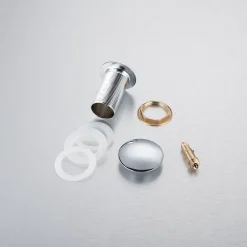 Balneo Bonde clic-clac sans trop-plein, pour lavabo, finition chrome, laiton