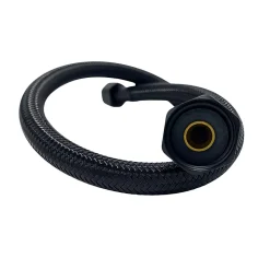 Balneo Flexible d'alimentation 1/2" x 3/8" 60 cm noir tuyau PEX avec tresse