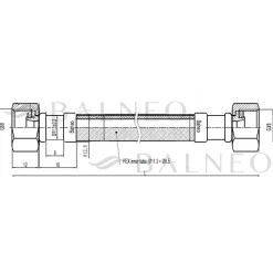 Balneo Flexible d'alimentation 3/8