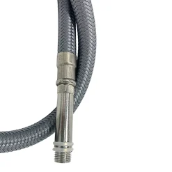 Balneo Flexible de raccordement pour robinet 3/8 x M10 40 cm tuyau PEX gris durable
