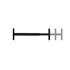 Barreau télescopique de fenêtre, acier noir, Afbat, L.48 à 90 cm