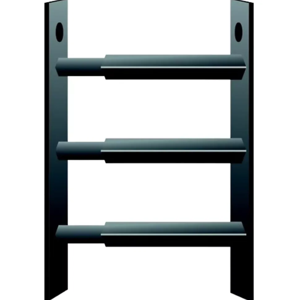 3 barreaux télescopiques de fenêtre, acier gris Mottez, L.55 à 103 cm