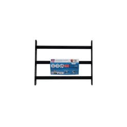 3 barreaux télescopiques de fenêtre, acier noir Afbat, L.90 à 170 cm