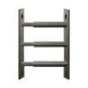 3 barreaux télescopiques de fenêtre, acier noir, Mottez, L.55 à 103 cm