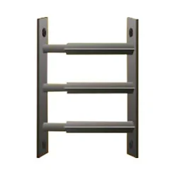 3 barreaux télescopiques de fenêtre, acier noir, Mottez, L.55 à 103 cm
