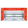 2 barreaux télescopiquess pour fenêtre Mottez 30 à 55 cm