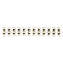 Barrette 12 plots section 4mm² - Blanc - Zenitech