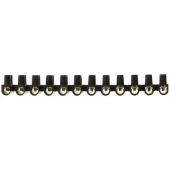 Barrette 12 plots section 25mm² - Noir - Zenitech