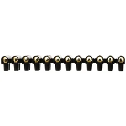 Barrette 12 plots section 25mm² - Noir - Zenitech