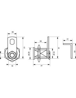 Batteuse BAL, compatible avec la distribution postale, épaisseur maxi 1,2mm, 2 cames, 2 clés - THIRARD