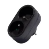 Biplite domino 2x16A 3500W 250V - Noir - Chacon