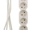 Bloc Home 8 prises 16A 2P+T câble 1,5m - Blanc - Zenitech
