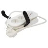 Bloc 2 prises avec terre + 2 USB Jacobsen blanc