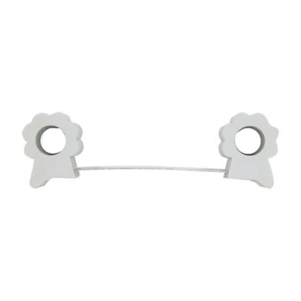 Bloque porte Abus plastique blanc 810g
