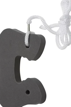 Bloque porte en mousse avec cordelette à accrocher