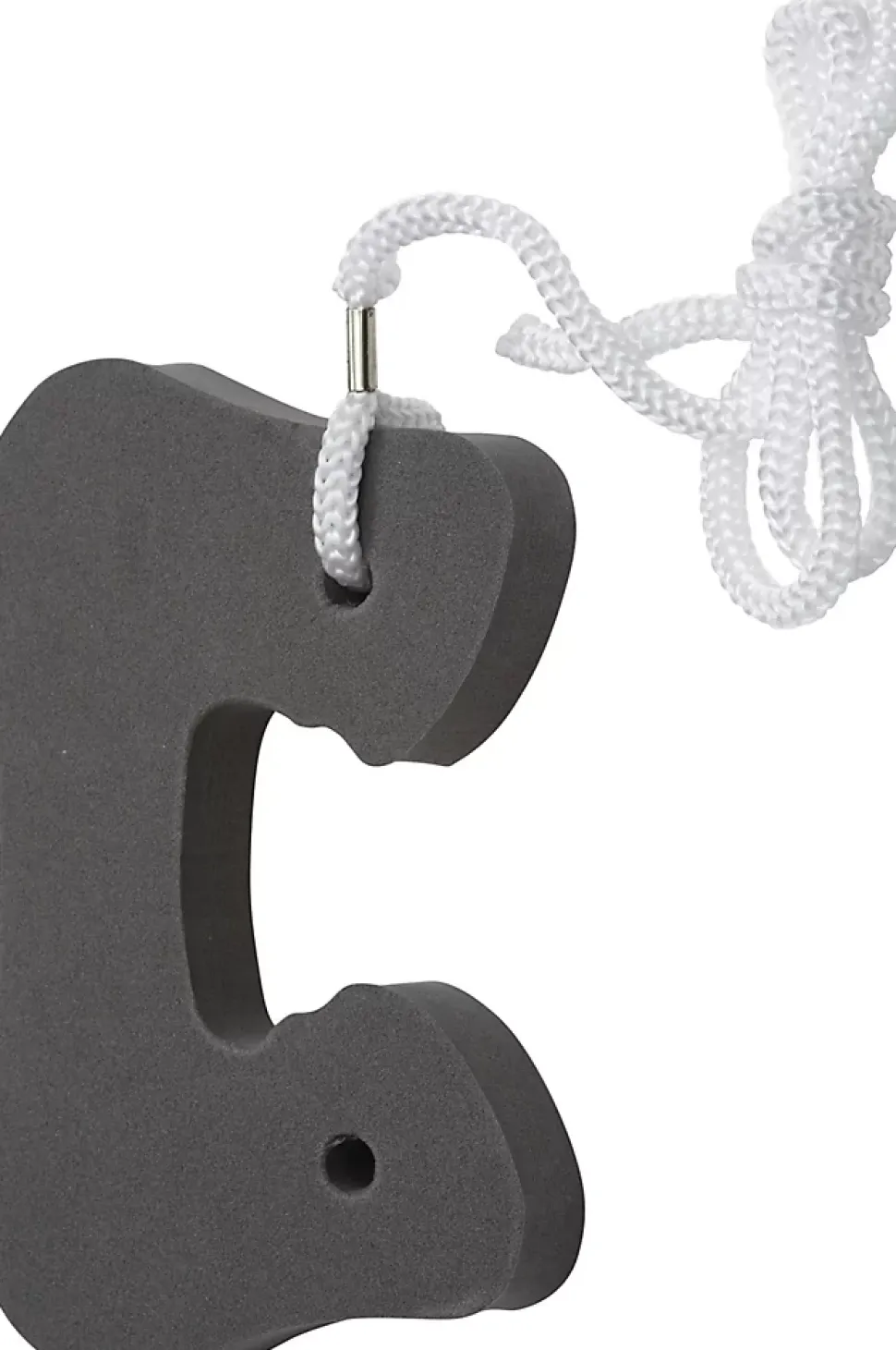 Bloque porte en mousse avec cordelette à accrocher