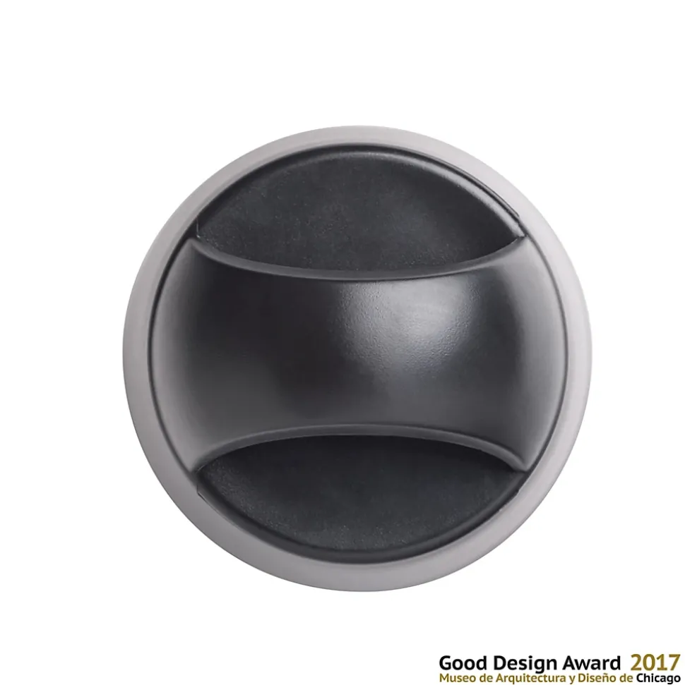 Bloque-porte soft touch Rei noir ⌀6,8x H.8,7 cm