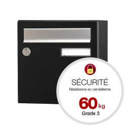 Boite aux lettres Allure Compact noir 9005M