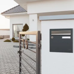 Boite aux lettres Allure 1 porte gris anthracite 7016M