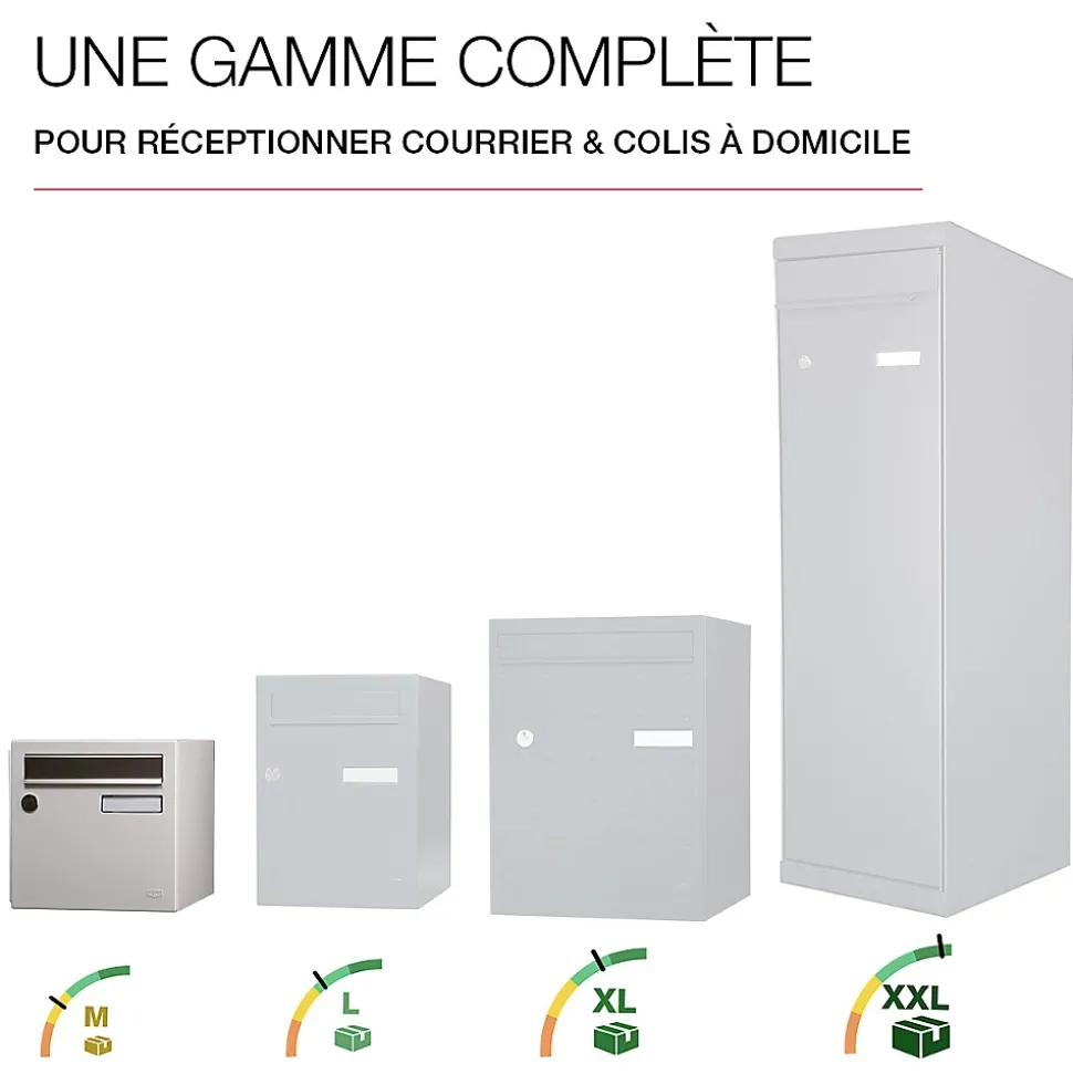 Boite aux lettres Allure 1 porte blanc 9016M
