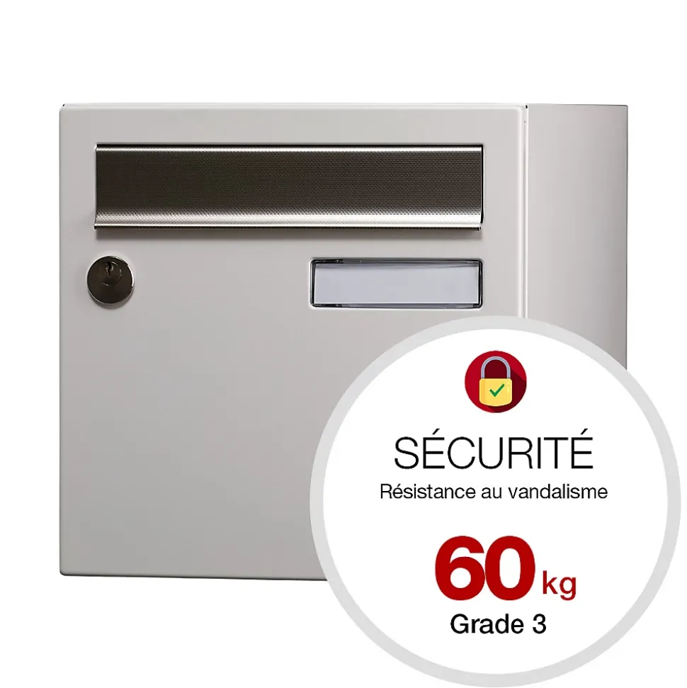 Boite aux lettres Allure 1 porte blanc 9016M