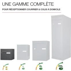 Boite aux lettres CubYsm 2 portes Gris anthracite 7016M