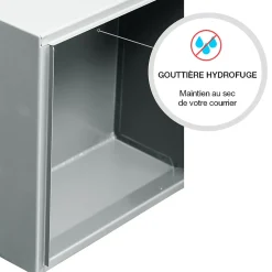 Boite aux lettres Préface compact Gris polaire mat RAL 9006 M