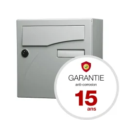 Boite aux lettres Préface compact Gris polaire mat RAL 9006 M