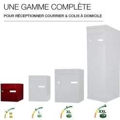 Boite aux lettres Préface 1 porte Rouge pourpre brillant RAL 3004B