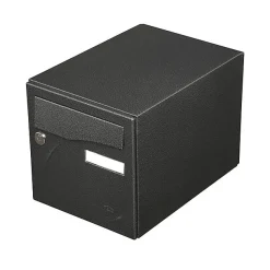 Boite aux lettres Préface 1 porte Noir décor RAL 9005D