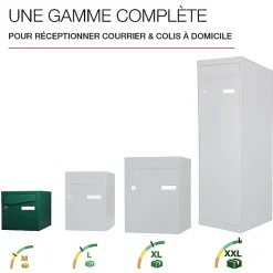 Boite aux lettres Préface 1 porte Vert brillant RAL 6005B