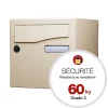 Boite aux lettres Préface 1 porte Ivoire brillant RAL 1015B