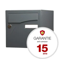 Boite aux lettres Préface 2 portes Gris anthracite RAL 7016M